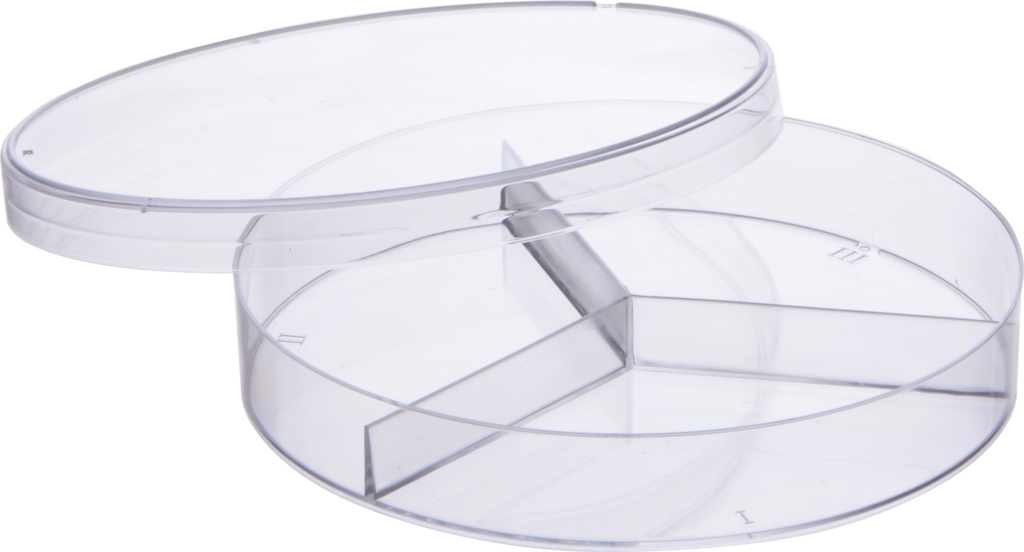 3 Compartment Petri Dish, PS_Lab Technologies